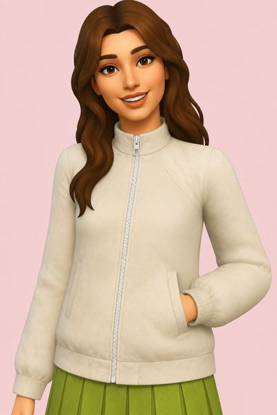 Midge Jacket custom content (CC) for Sims 4 by clumsyalien