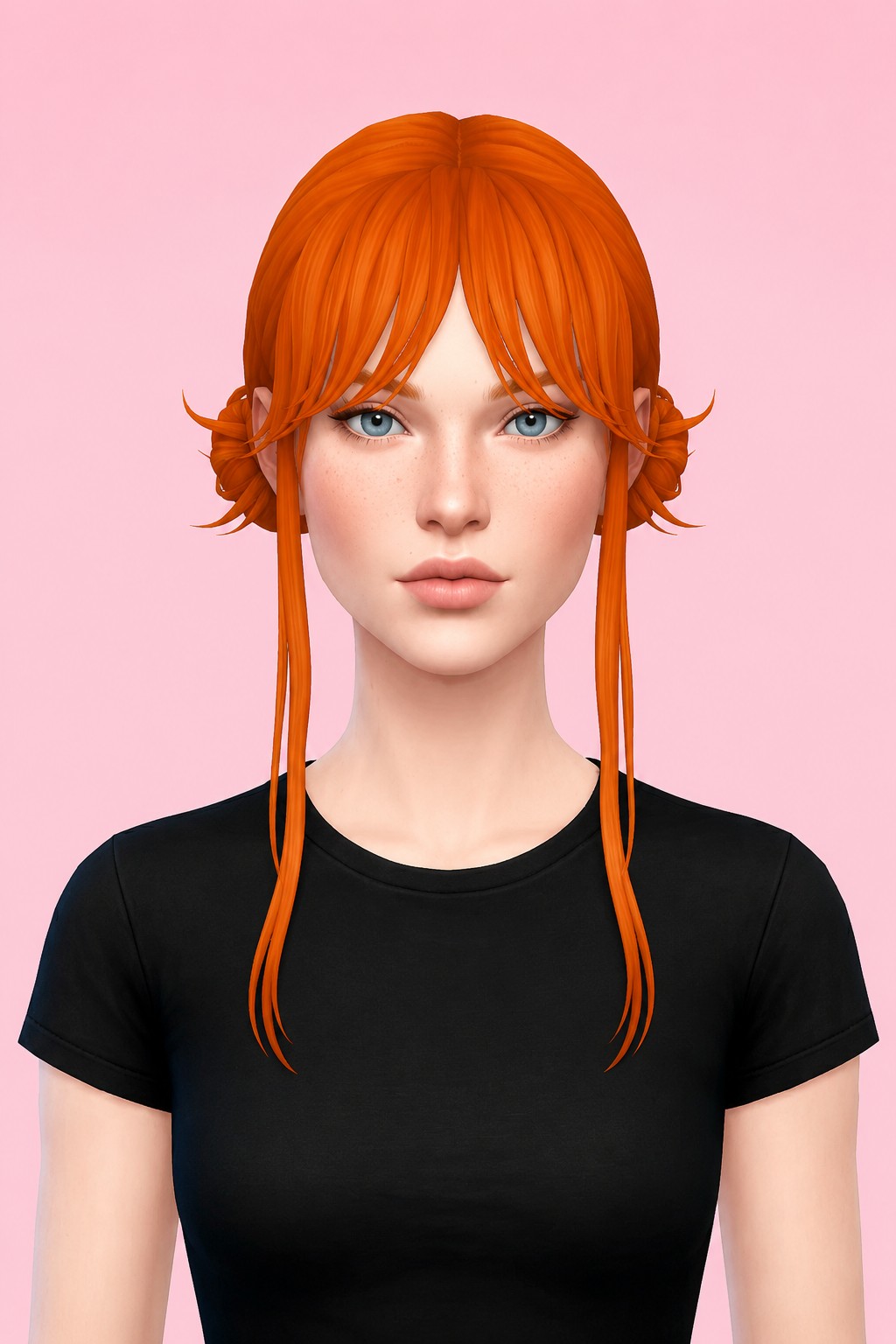 Brielle Hair custom content (CC) for Sims 4 by clumsyalien