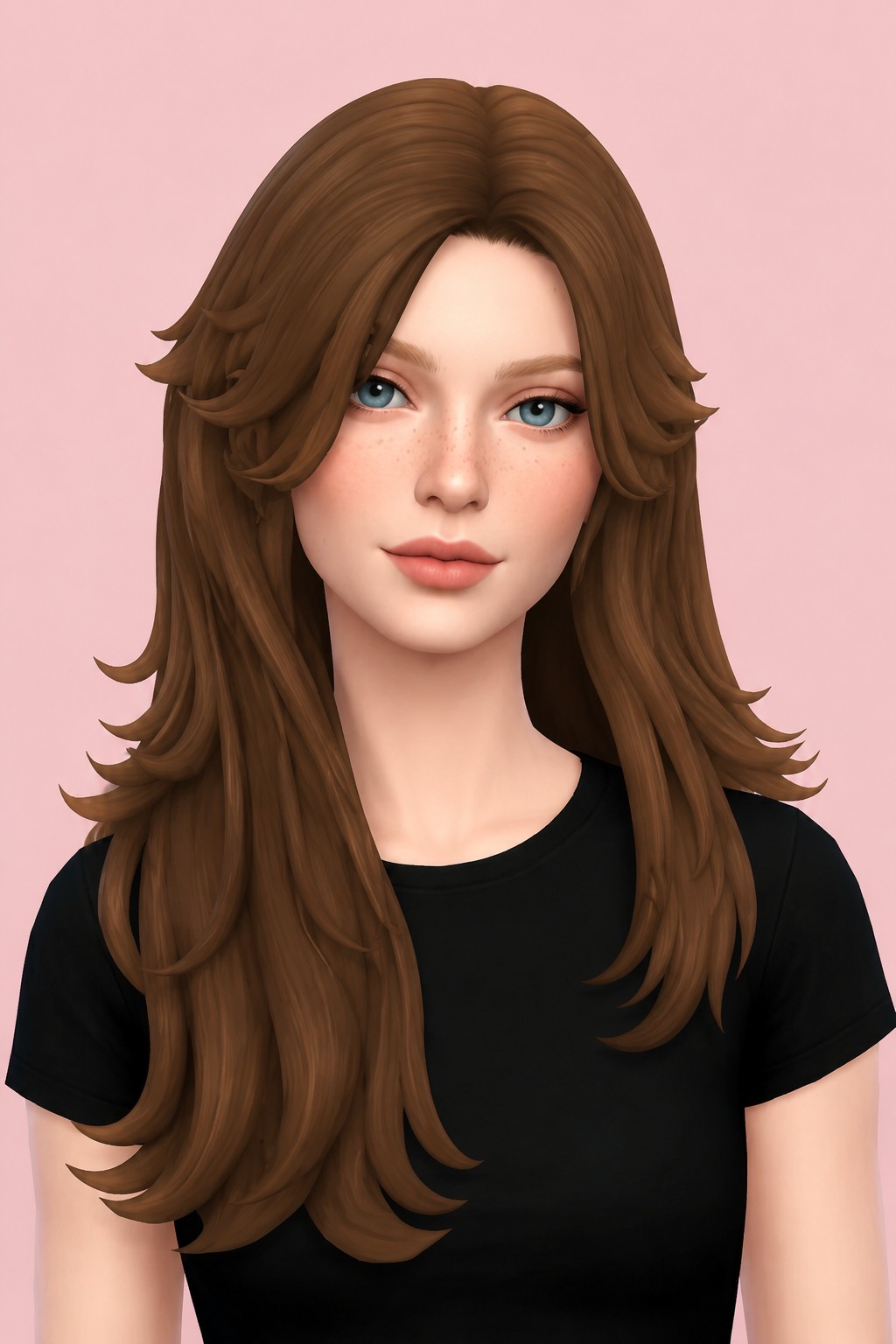 Adrienne Hair custom content (CC) for Sims 4 by clumsyalien