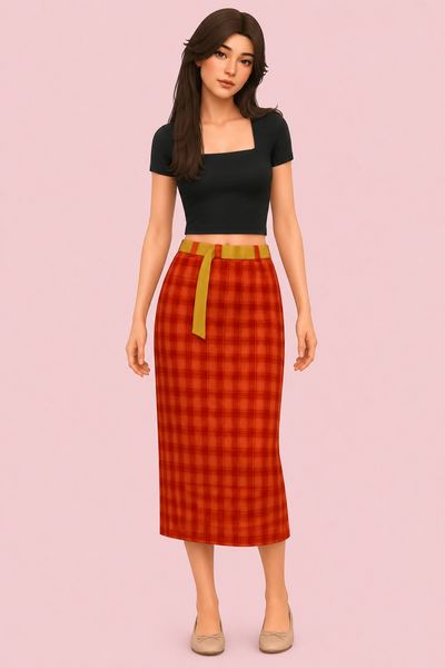 Frankie Skirt custom content (CC) for Sims 4 by clumsyalien