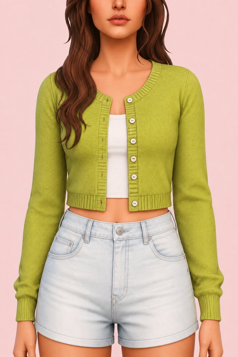 Tiffany Cardigan custom content (CC) for Sims 4 by clumsyalien