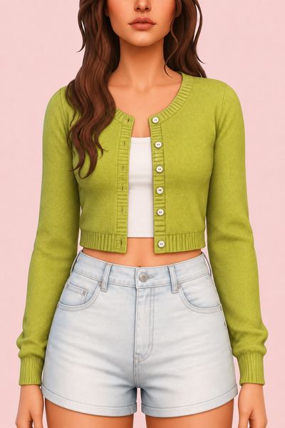 Tiffany Cardigan custom content (CC) for Sims 4 by clumsyalien
