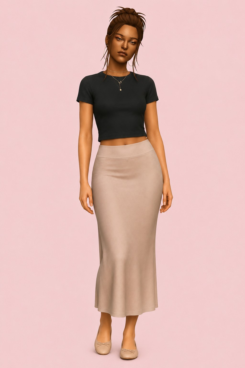 Ember Skirt custom content (CC) for Sims 4 by clumsyalien