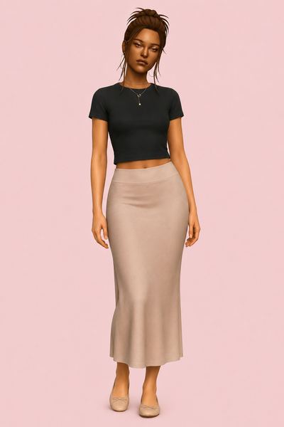 Ember Skirt custom content (CC) for Sims 4 by clumsyalien