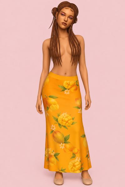 Mango Skirt custom content (CC) for Sims 4 by clumsyalien
