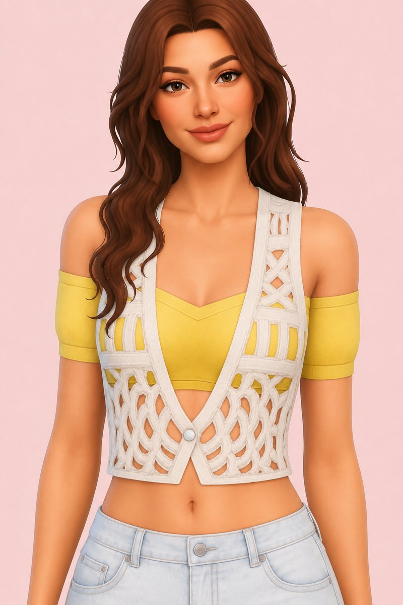 Marine Top custom content (CC) for Sims 4 by clumsyalien