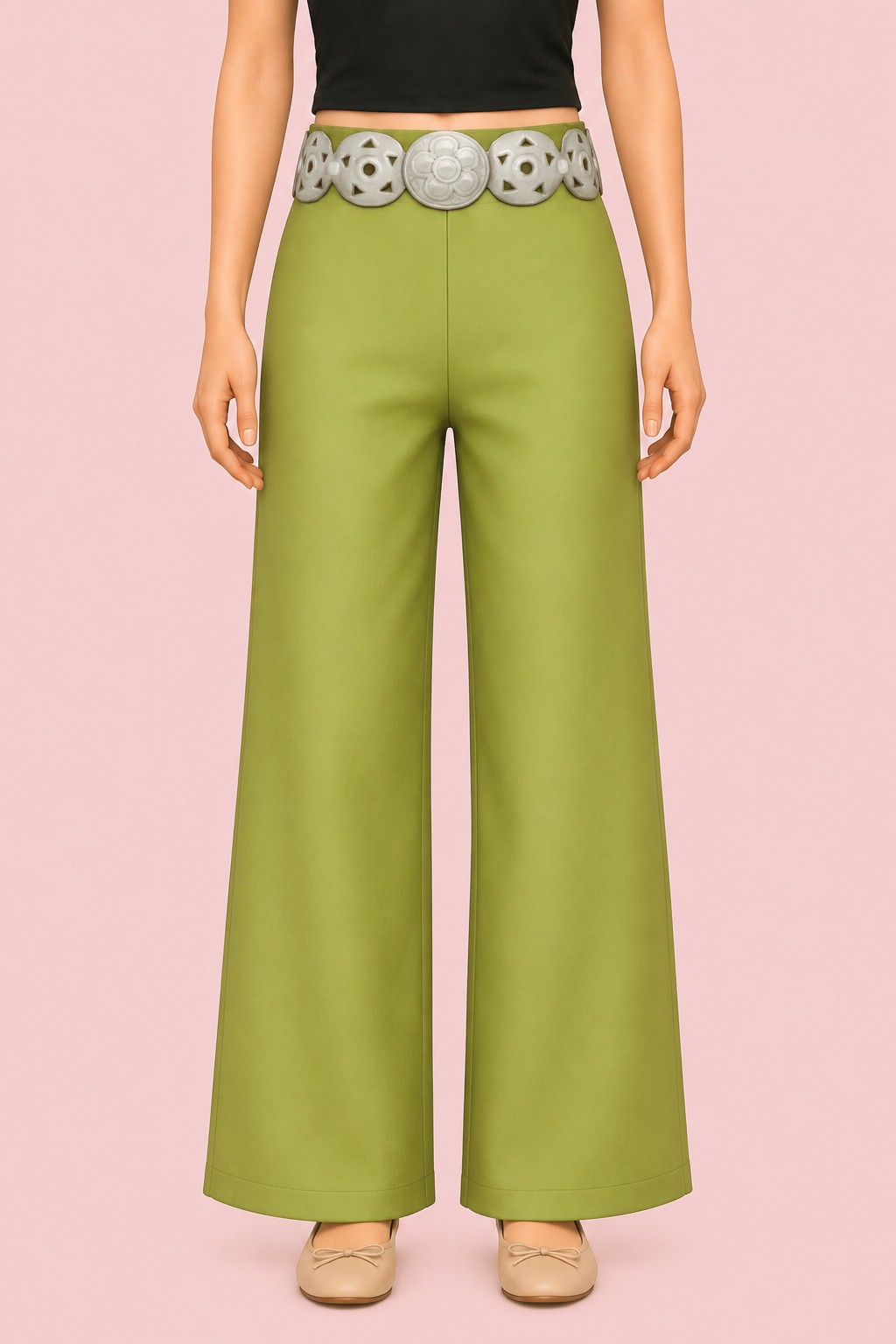 Mikaela Pants custom content (CC) for Sims 4 by clumsyalien