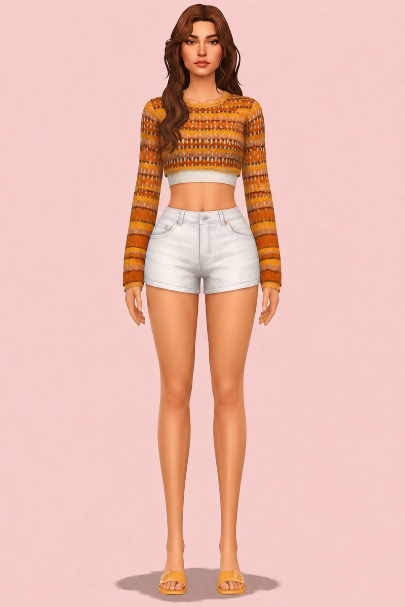 Priscilla Blouse custom content (CC) for Sims 4 by clumsyalien