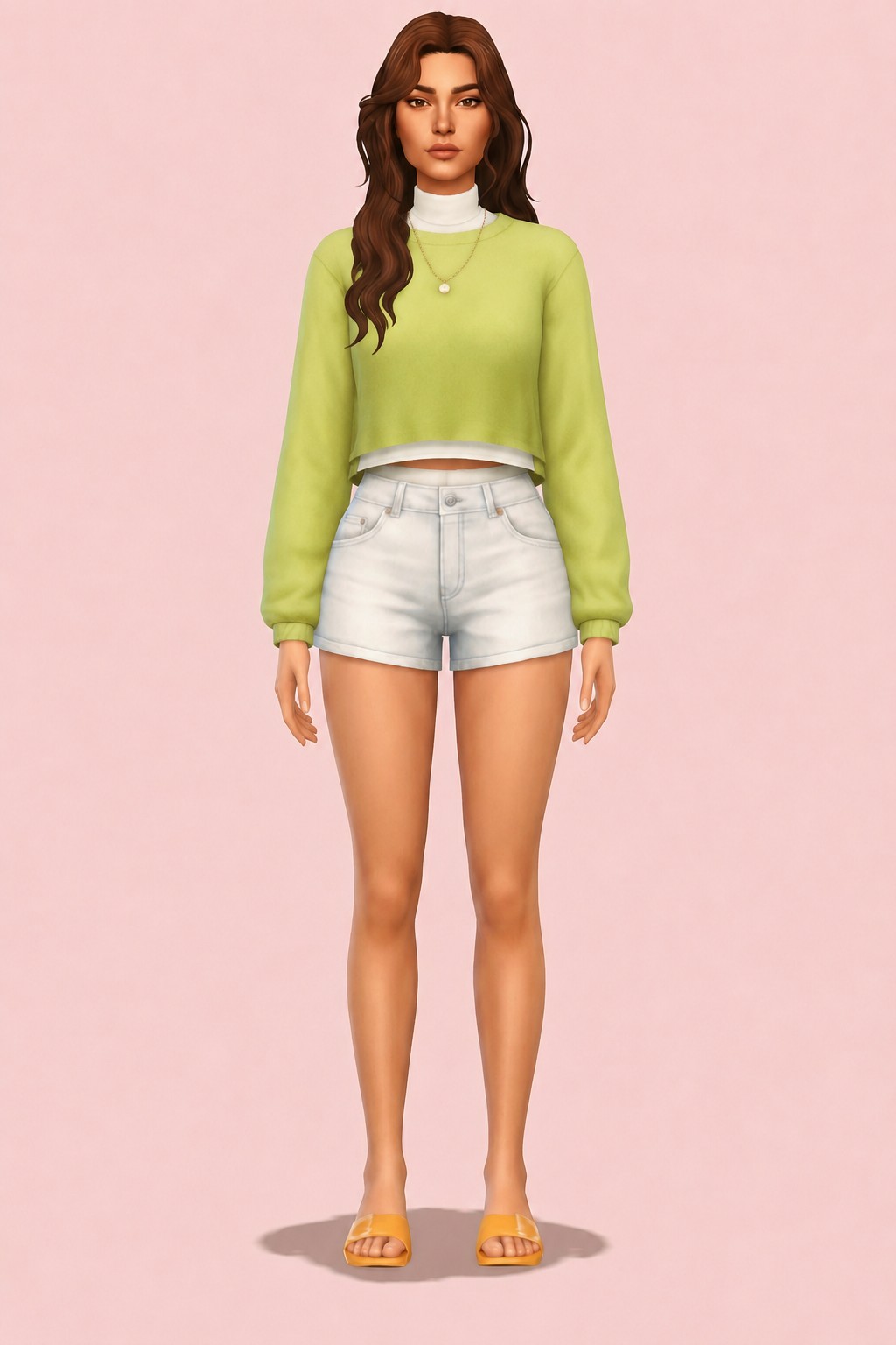 Estelle Sweater custom content (CC) for Sims 4 by clumsyalien