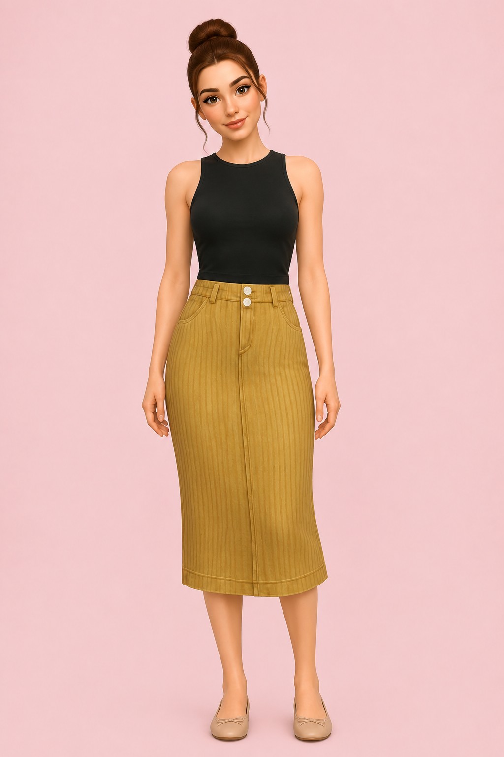 Greta Skirt custom content (CC) for Sims 4 by clumsyalien