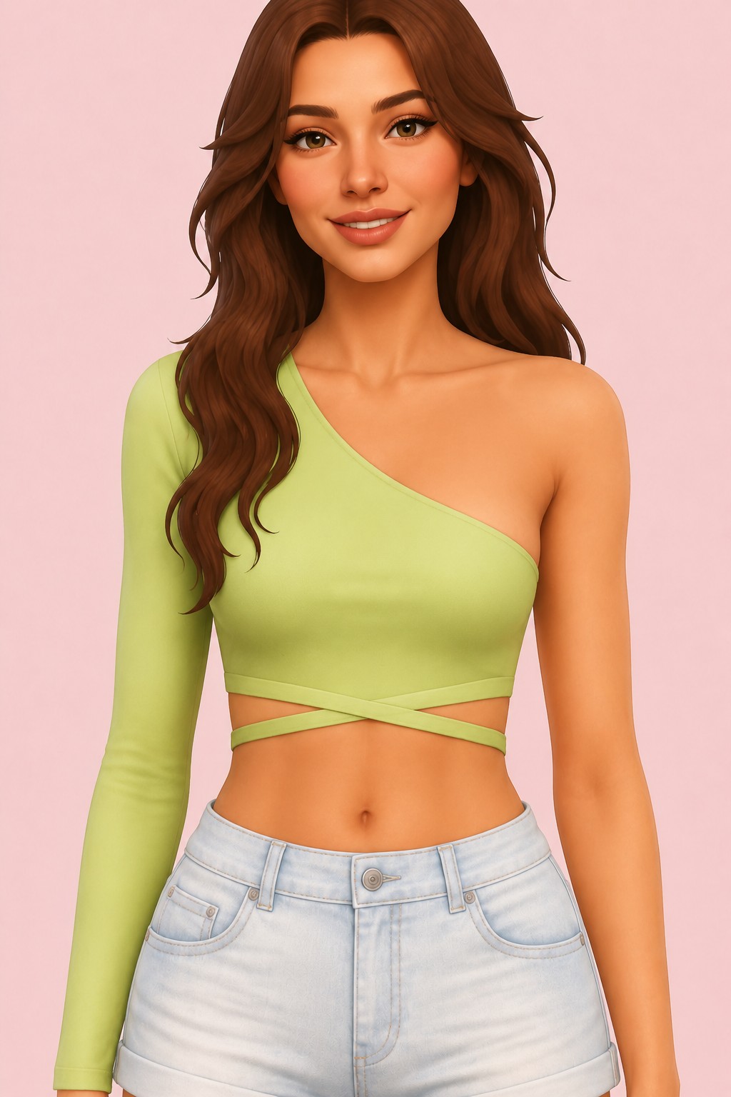 Kim Top custom content (CC) for Sims 4 by clumsyalien
