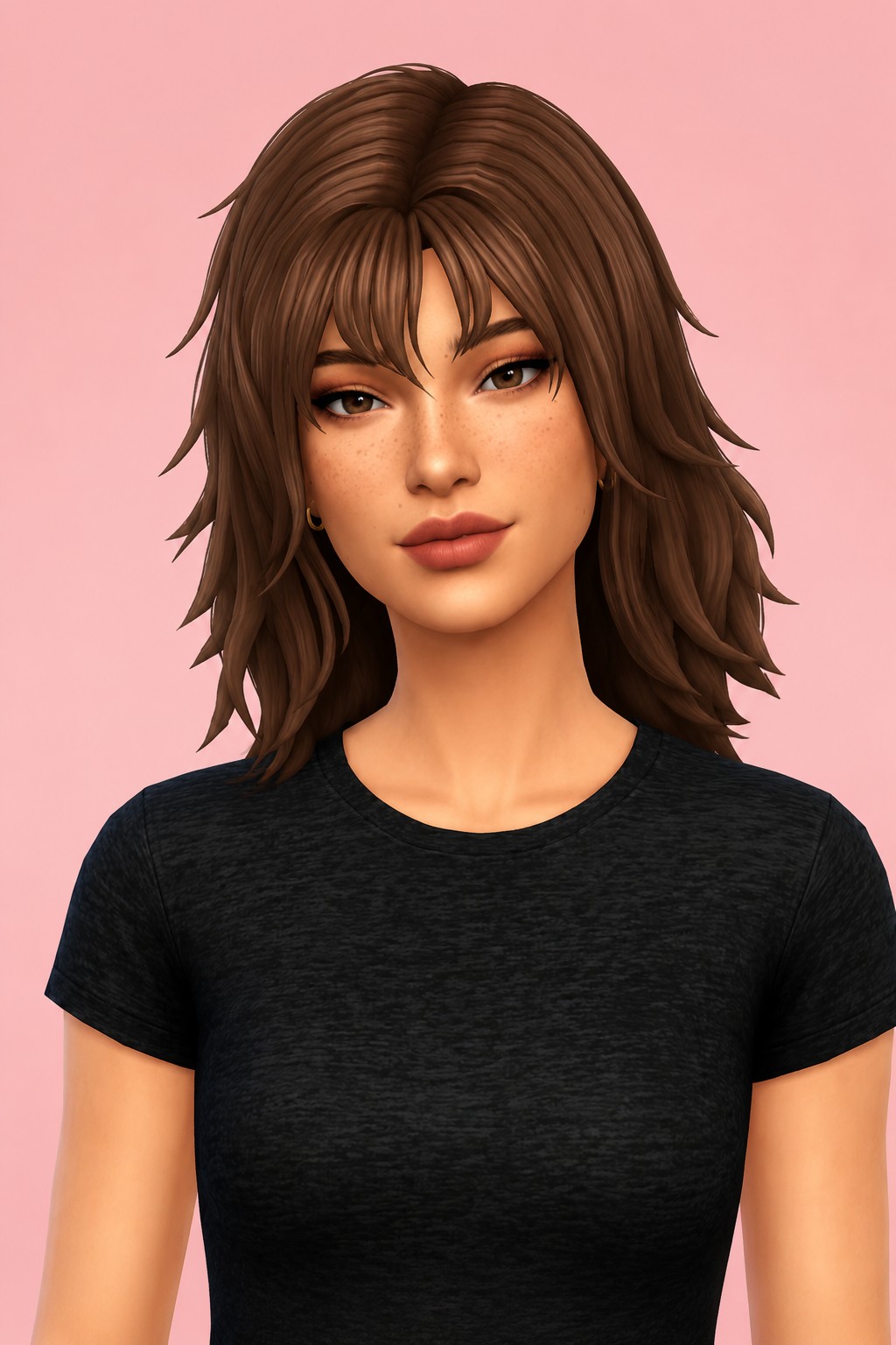 Miranda Hair custom content (CC) for Sims 4 by clumsyalien