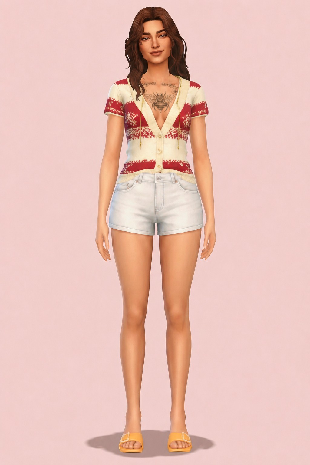 Gwyneth Blouse custom content (CC) for Sims 4 by clumsyalien