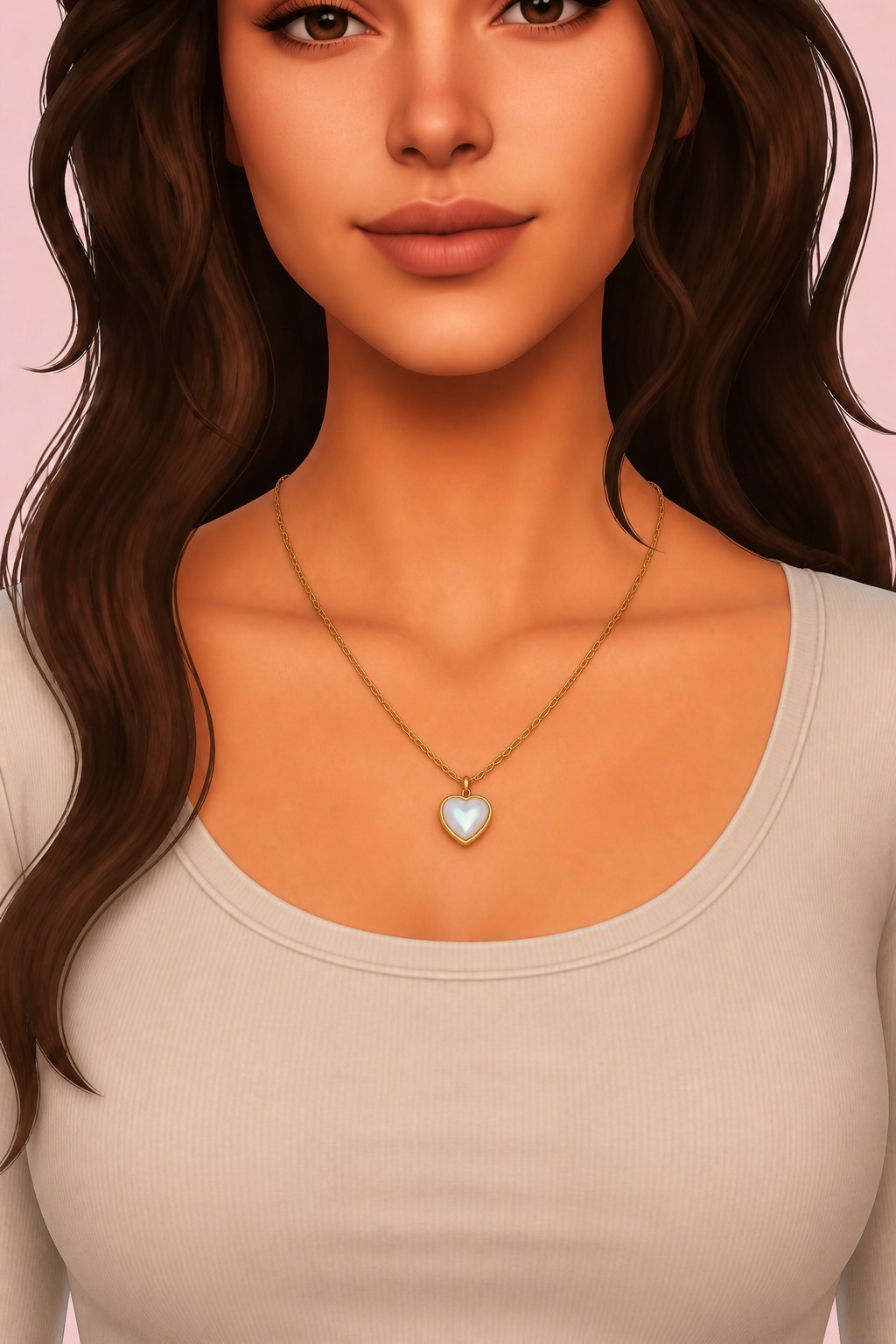 Odelia Necklace custom content (CC) for Sims 4 by clumsyalien