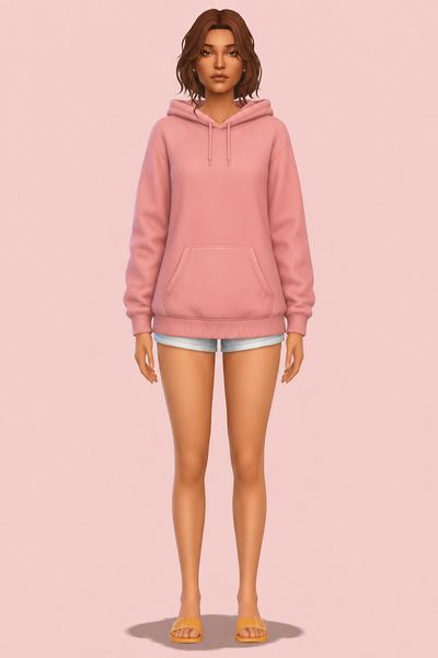 Keitha Hoodie custom content (CC) for Sims 4 by clumsyalien