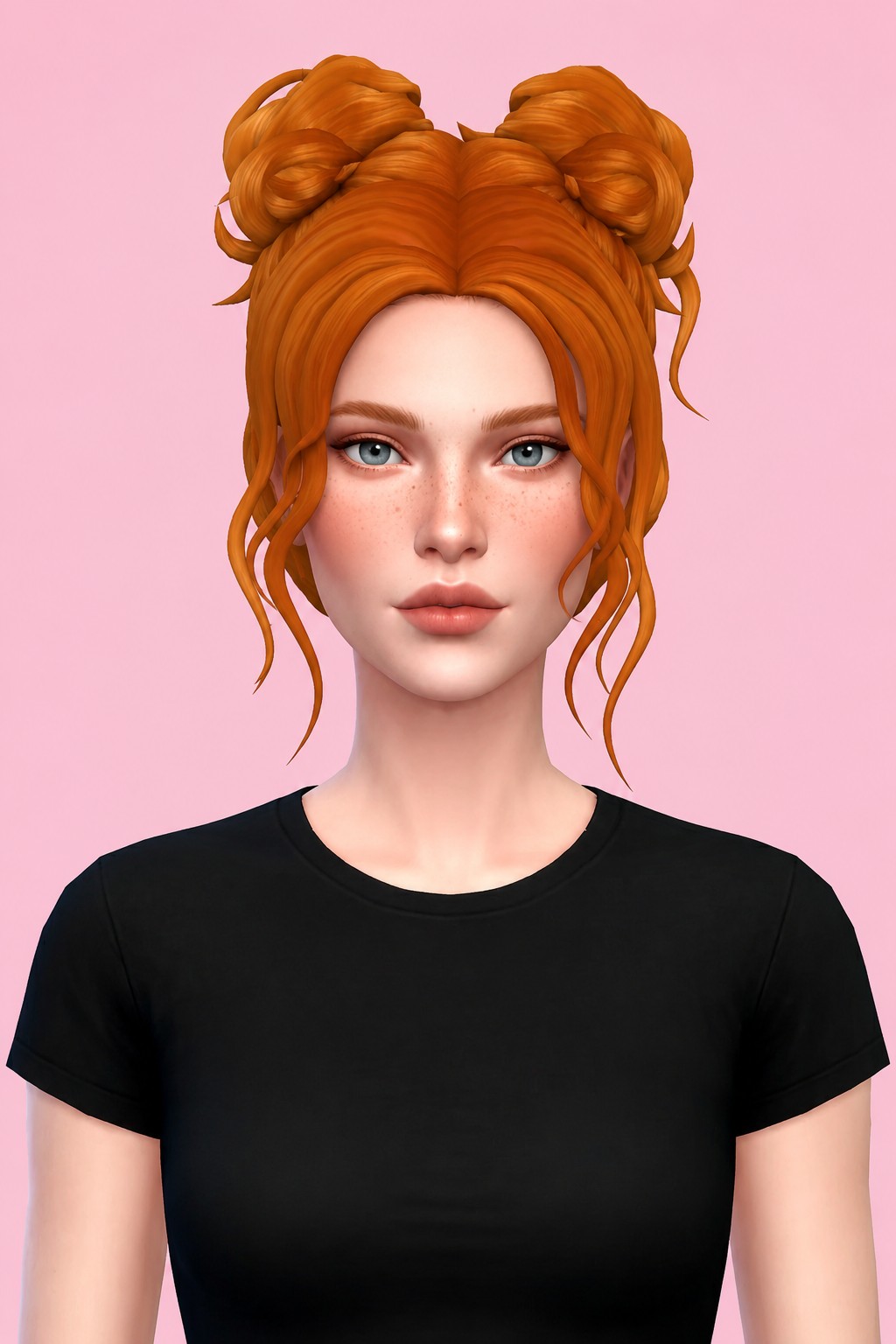 Linnaea Hair custom content (CC) for Sims 4 by clumsyalien