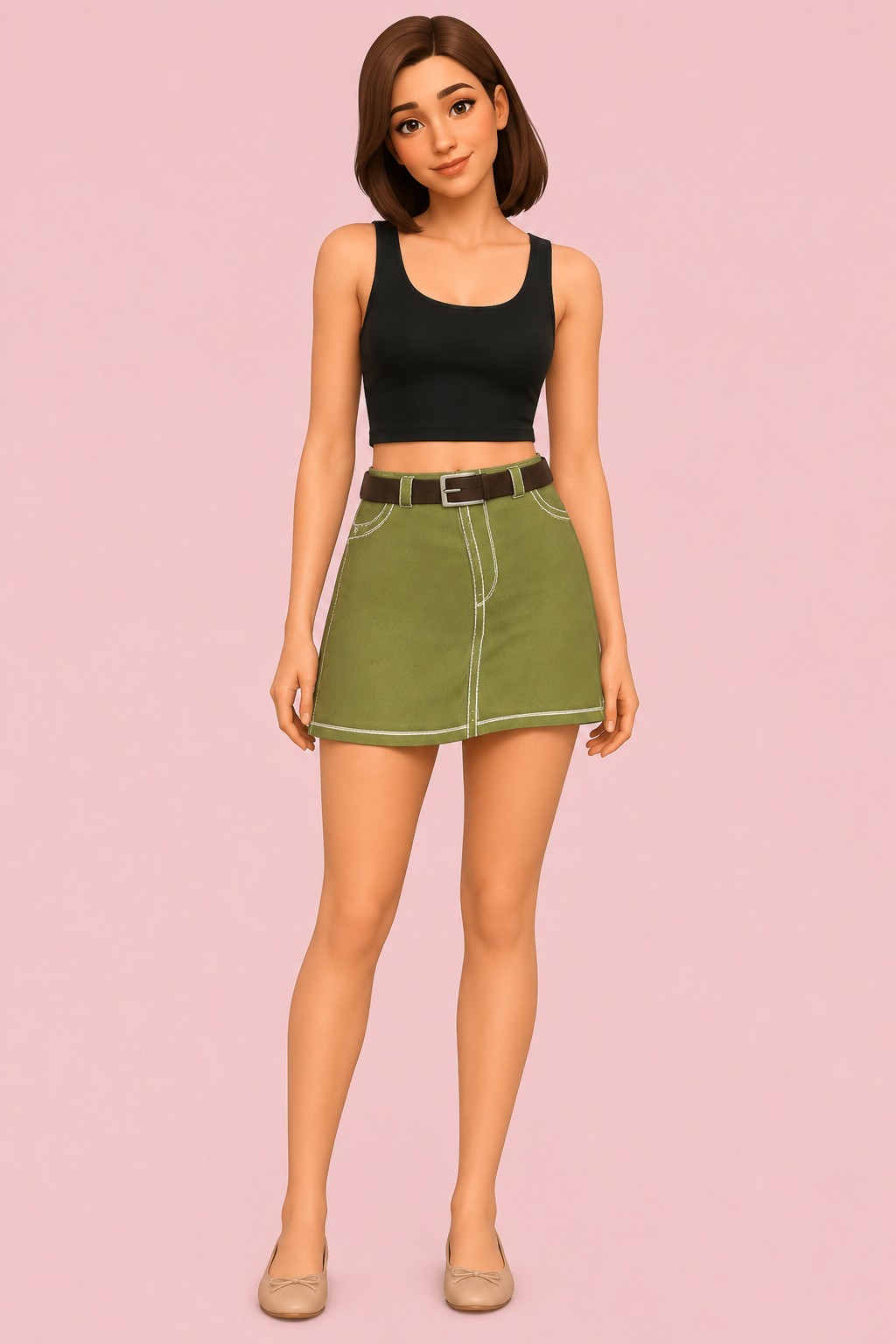 Velia Skirt custom content (CC) for Sims 4 by clumsyalien