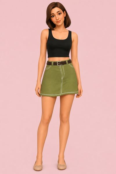 Velia Skirt custom content (CC) for Sims 4 by clumsyalien