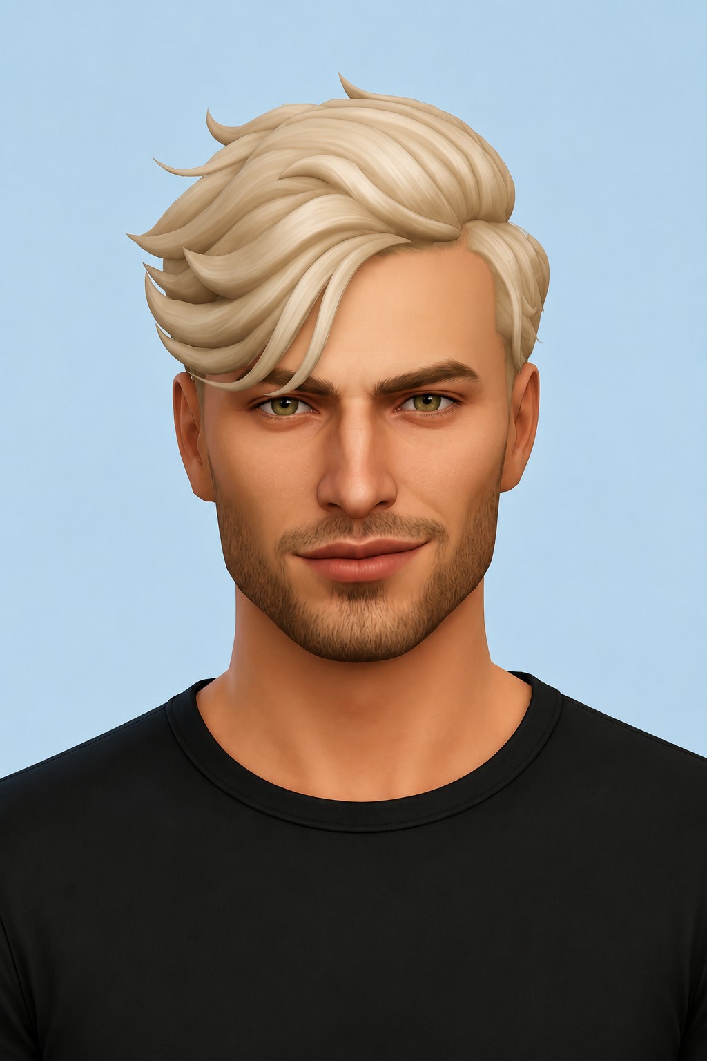 Edward Hair custom content (CC) for Sims 4 by clumsyalien