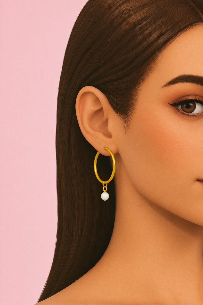 Harmony Earrings custom content (CC) for Sims 4 by clumsyalien