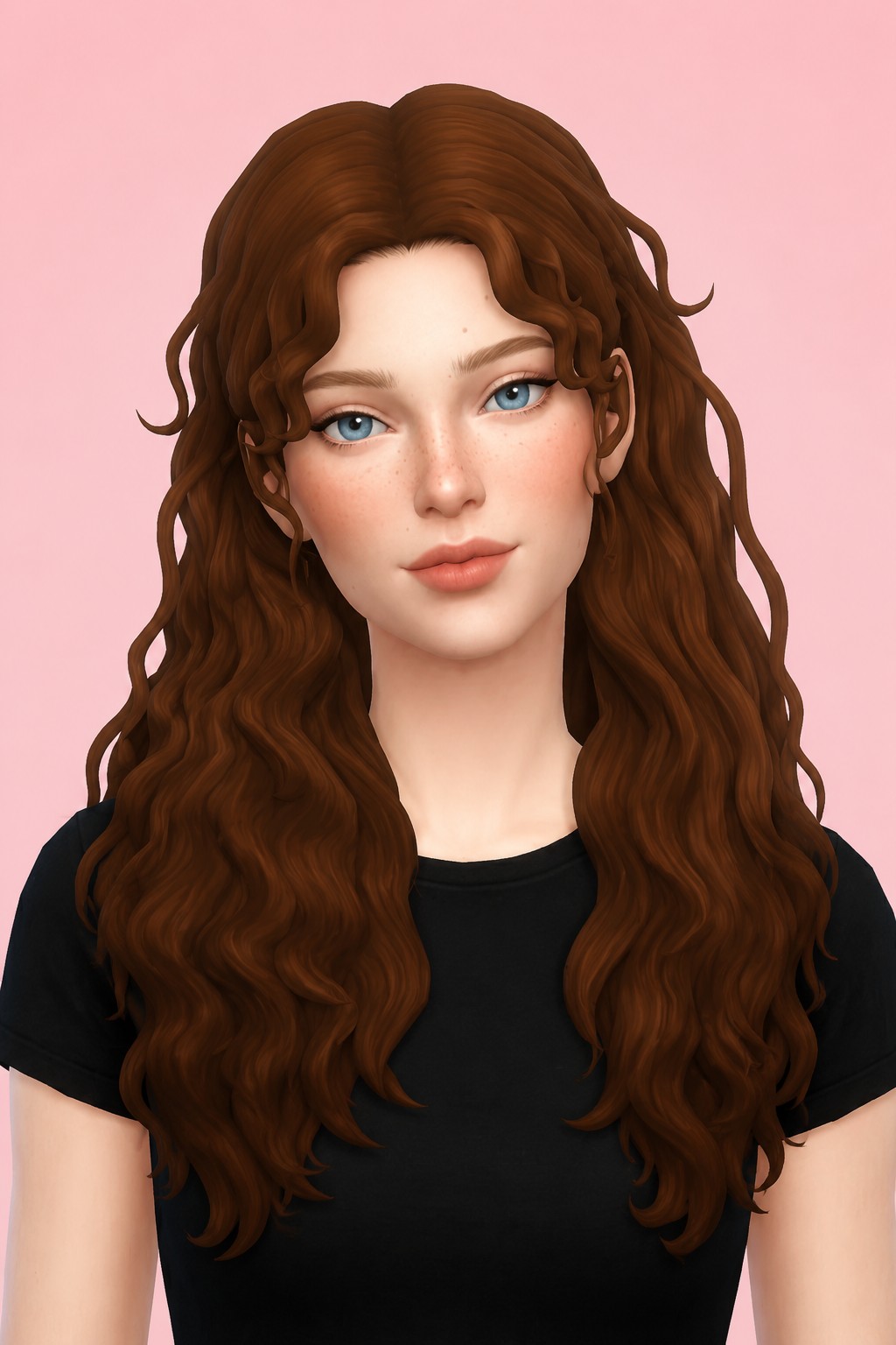 Kyla Hair custom content (CC) for Sims 4 by clumsyalien