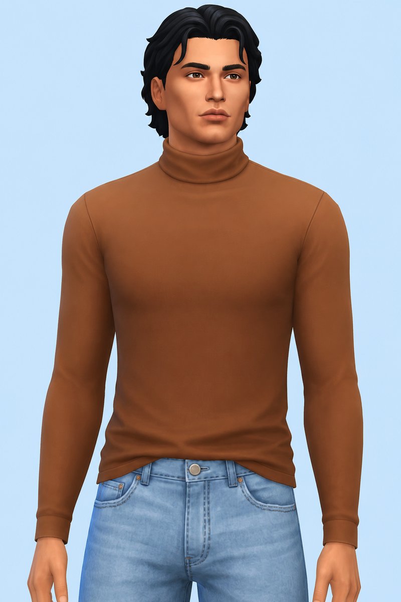 Phillip Turtleneck custom content (CC) for Sims 4 by clumsyalien