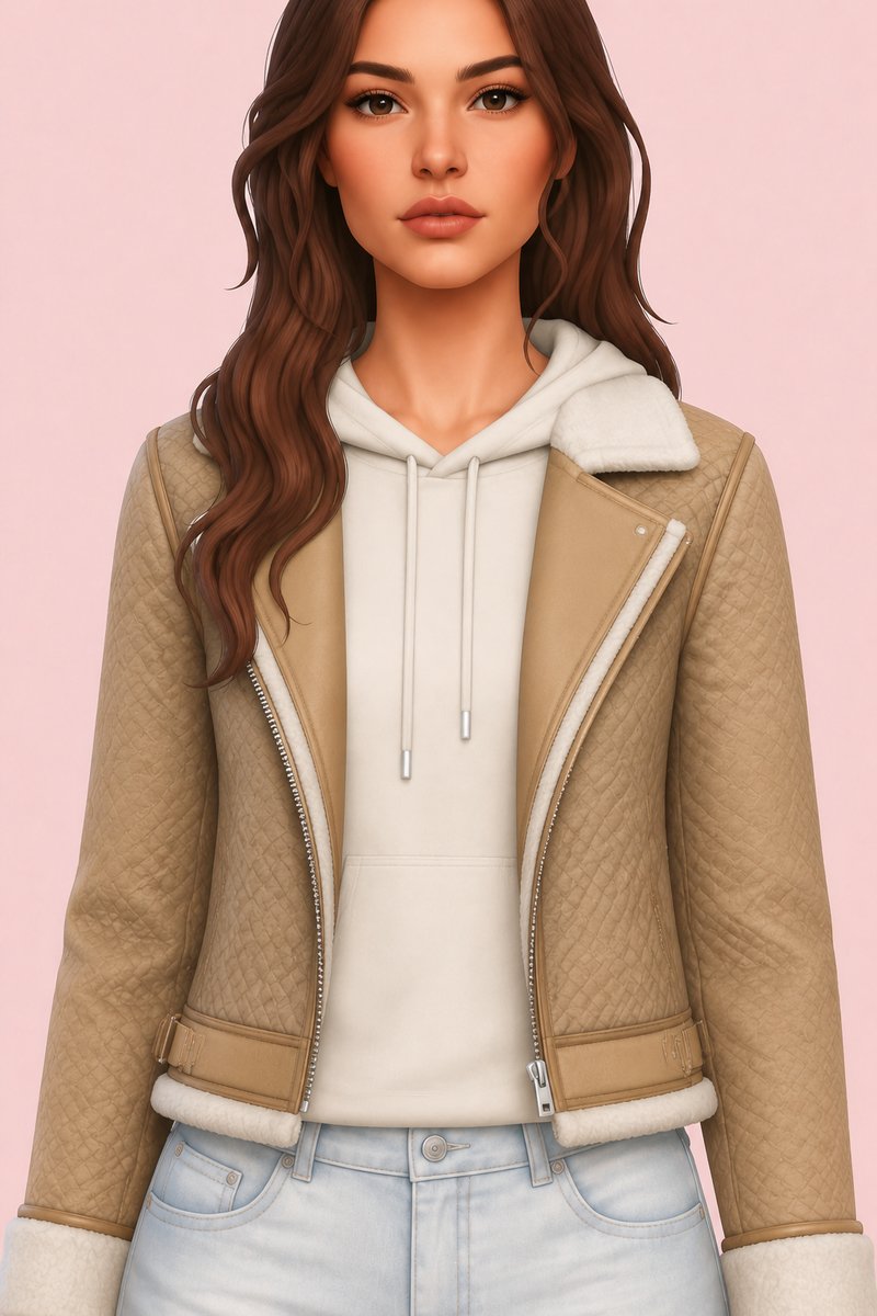 Ashe Jacket custom content (CC) for Sims 4 by clumsyalien