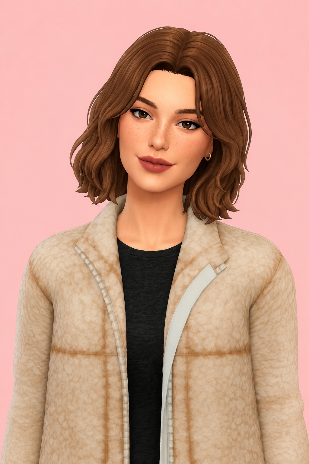 Leander Hair custom content (CC) for Sims 4 by clumsyalien