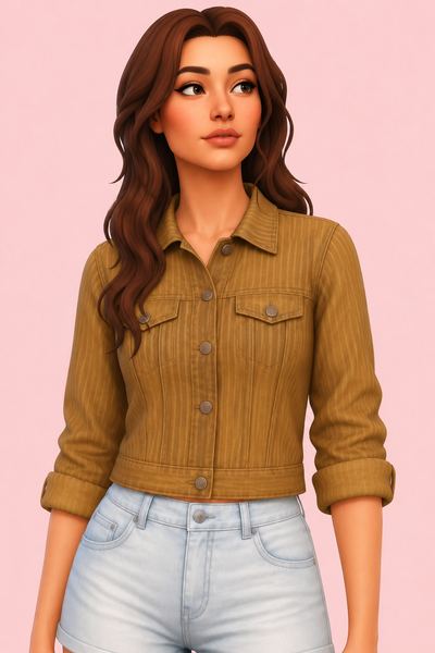 Sienna Jacket custom content (CC) for Sims 4 by clumsyalien
