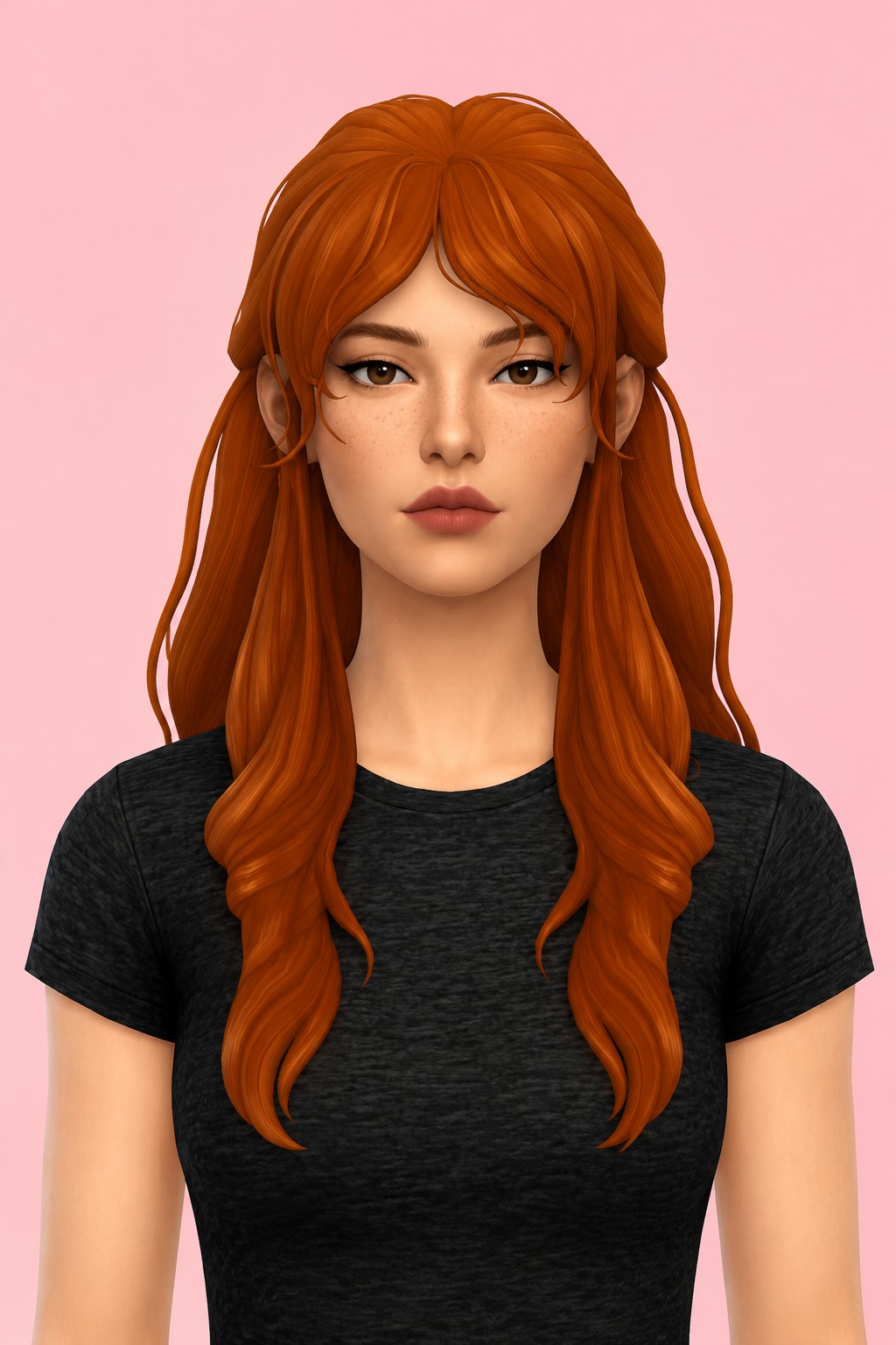 Crystal Hair custom content (CC) for Sims 4 by clumsyalien