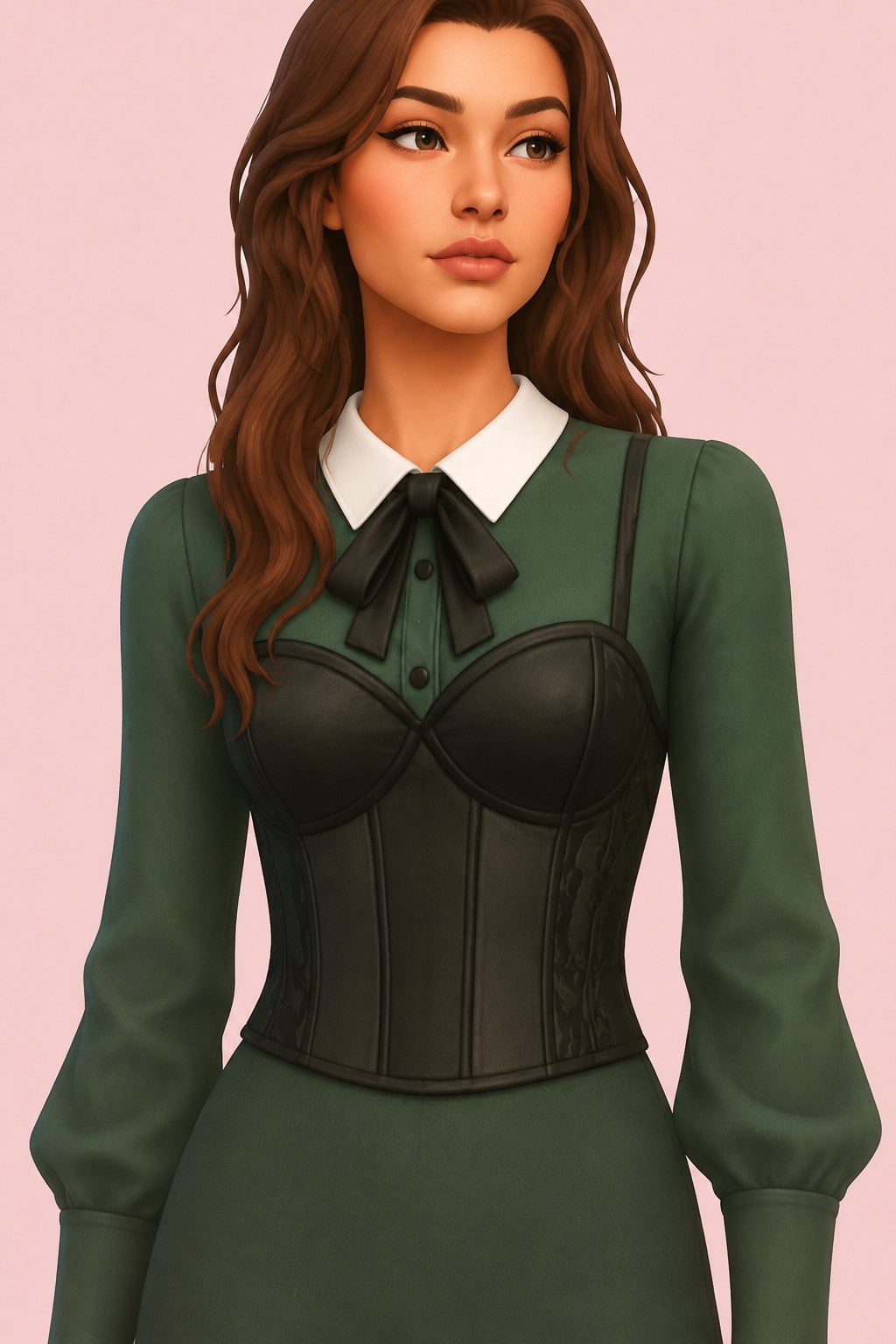 Salem Blouse custom content (CC) for Sims 4 by clumsyalien
