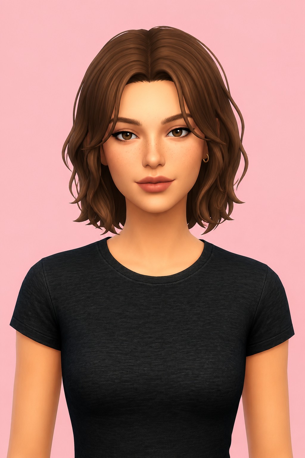 Aelia Hair custom content (CC) for Sims 4 by clumsyalien