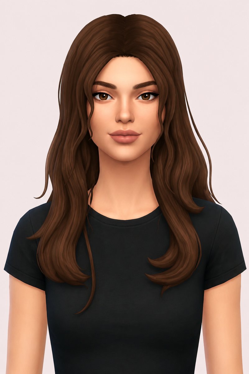 Dione Hair custom content (CC) for Sims 4 by clumsyalien