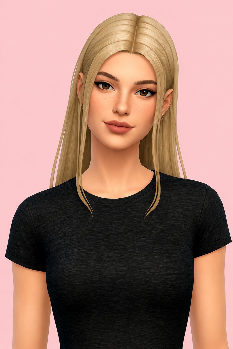 Eirene Hair custom content (CC) for Sims 4 by clumsyalien