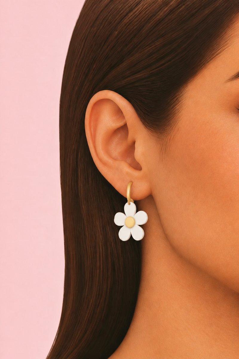 Blossom Earrings custom content (CC) for Sims 4 by clumsyalien