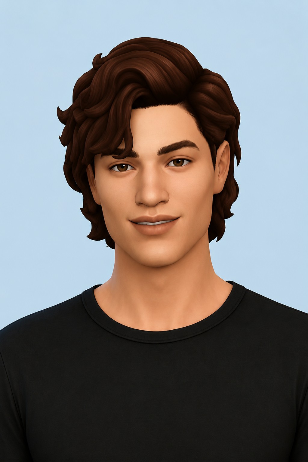 Leo Hair custom content (CC) for Sims 4 by clumsyalien