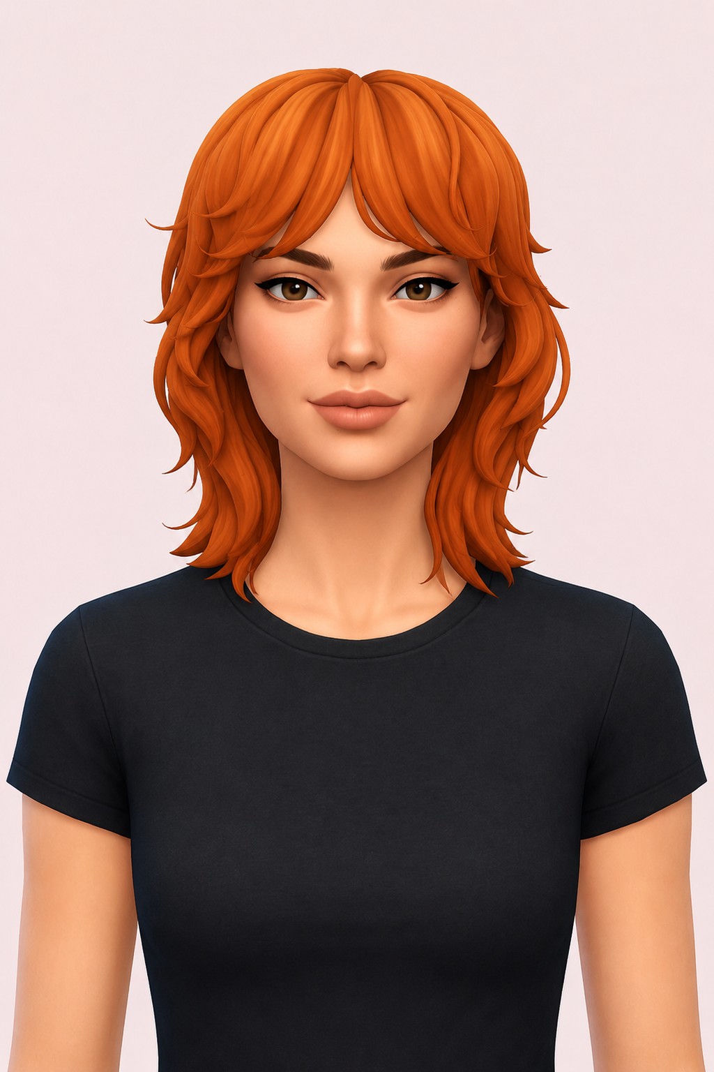 Florence Hair custom content (CC) for Sims 4 by clumsyalien