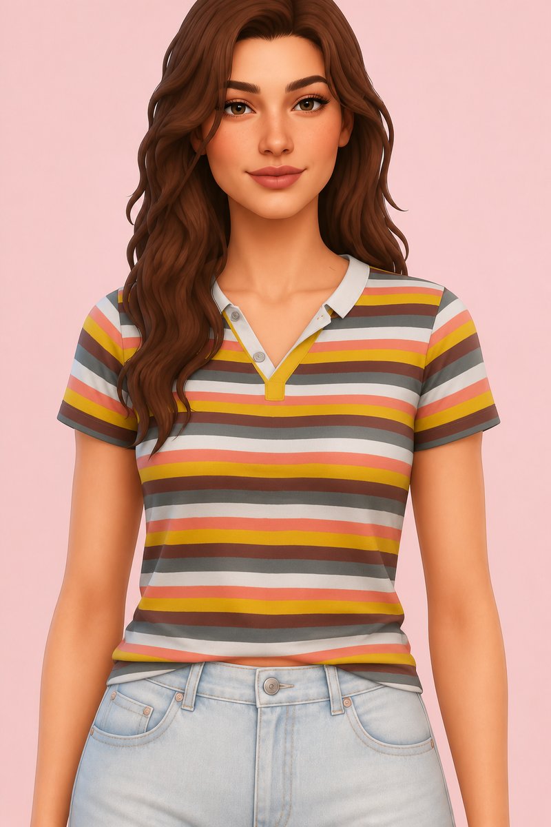 Sophia Polo custom content (CC) for Sims 4 by clumsyalien