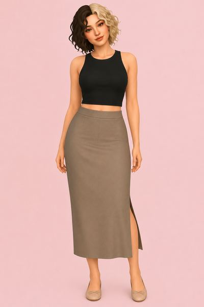 Catalina Skirt custom content (CC) for Sims 4 by clumsyalien