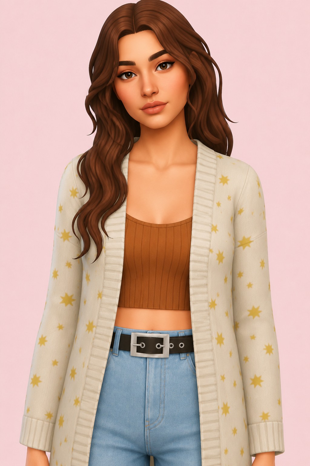 Sonia Cardigan custom content (CC) for Sims 4 by clumsyalien