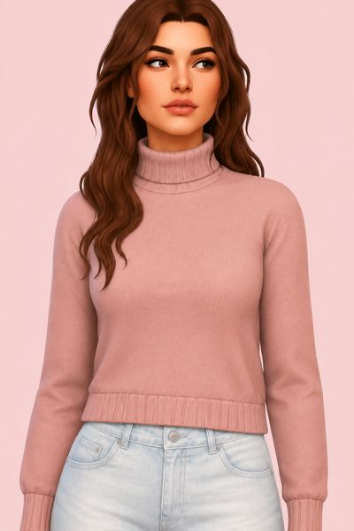Andrea Sweater custom content (CC) for Sims 4 by clumsyalien