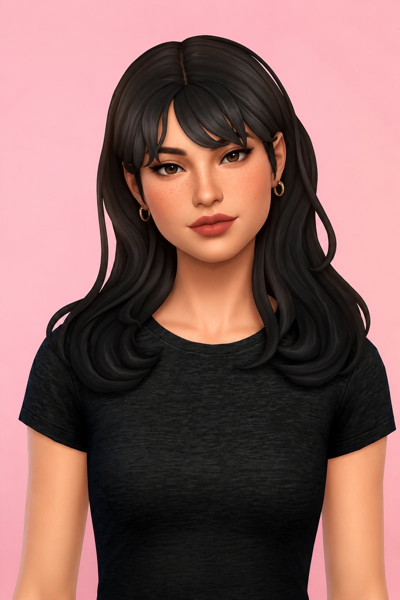 Aurora Hair custom content (CC) for Sims 4 by clumsyalien