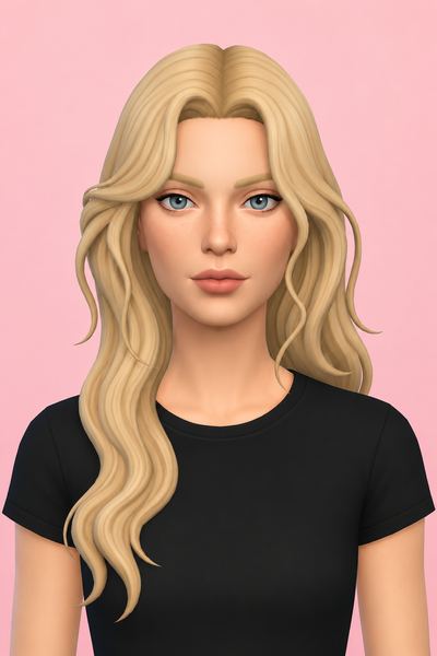 Everett Hair custom content (CC) for Sims 4 by clumsyalien