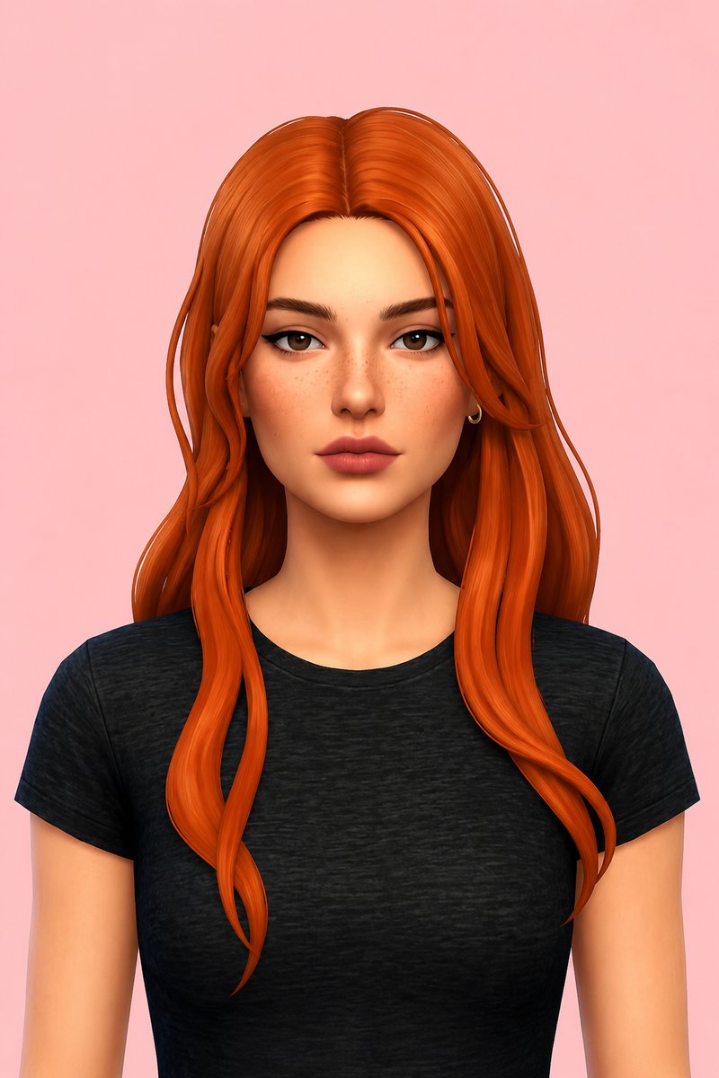 Marisol Hair custom content (CC) for Sims 4 by clumsyalien