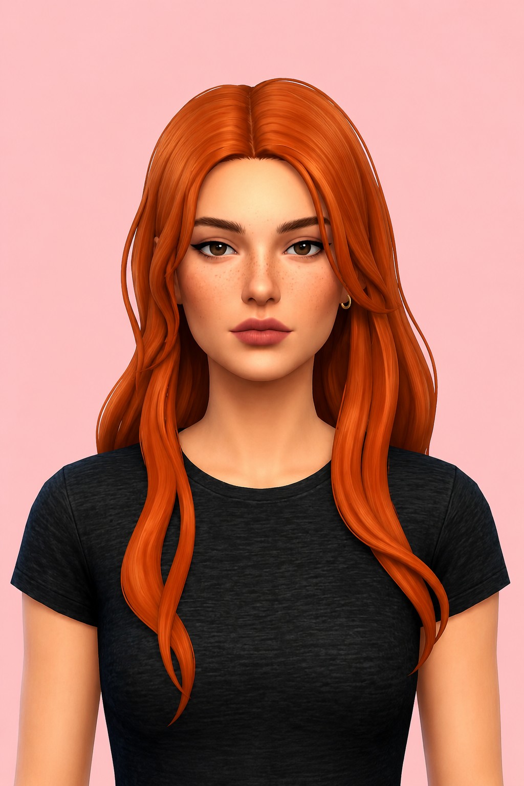 Marisol Hair custom content (CC) for Sims 4 by clumsyalien