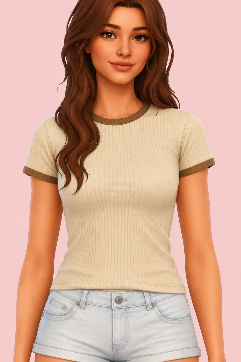 River Shirt custom content (CC) for Sims 4 by clumsyalien