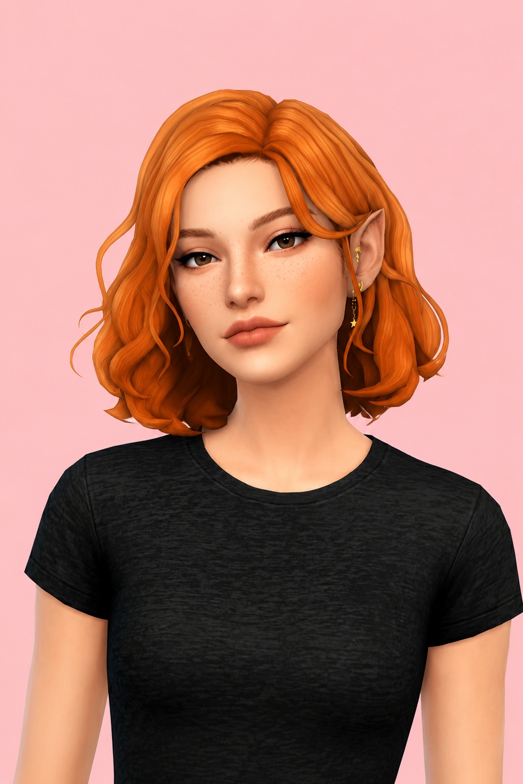 Marjorie Hair custom content (CC) for Sims 4 by clumsyalien