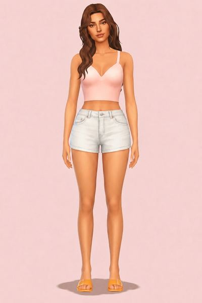 Skye Shirt custom content (CC) for Sims 4 by clumsyalien