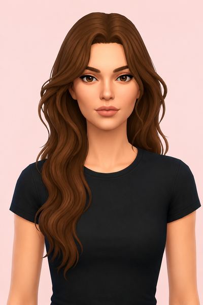 Paloma Hair custom content (CC) for Sims 4 by clumsyalien