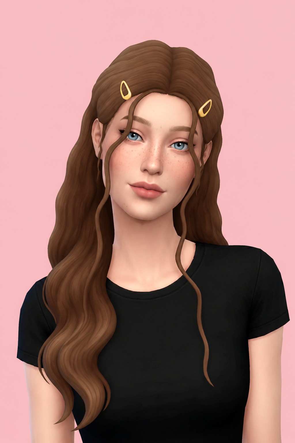 Reyna Hair custom content (CC) for Sims 4 by clumsyalien